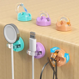 Rotatable Magnetic Cable Clips, Smooth Adjustable Cord Holder, Under Desk Cable Management, Adhesive Charging Wire Holder Keeper Organizer for Office Nightstand Wall (6-Pack Purple-Orange-Cyan) Rotatable Magnetic Cable Clips, Smooth Adjustable Cord Holder, Under Desk Cable Management, Adhesive Charging Wire Holder Keeper Organizer for Office Nightstand Wall (6-Pack Purple-Orange-Cyan)