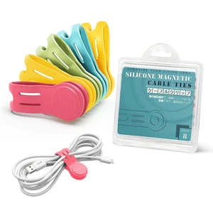 Silicone Magnetic Cable Ties 8PCS,Magnetic Cable Organizer for Cords | Cord Wrap Silicone Zip Tie,Magnetic Twist Ties for Charging Cord,Bookmarks,Fridge Magnets,Magnetic Cord Holder(Macaron Color) Silicone Magnetic Cable Ties 8PCS,Magnetic Cable Organizer for Cords | Cord Wrap Silicone Zip Tie,Magnetic Twist Ties for Charging Cord,Bookmarks,Fridge Magnets,Magnetic Cord Holder(Macaron Color)