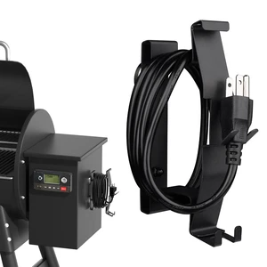 Magnetic Power Cord Organizer, All-Metal Cable Holder | Strong Magnetic, Built-in Hook, For Traeger, Pit Boss, Z Grill BBQ Wood Pellet Smoker Grills, Indoor/Outdoor Magnetic Power Cord Organizer, All-Metal Cable Holder | Strong Magnetic, Built-in Hook, For Traeger, Pit Boss, Z Grill BBQ Wood Pellet Smoker Grills, Indoor/Outdoor