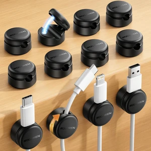 12 Pack Magnetic Cable Clips,360° Rotating Cord Organizer Holder | 1s Snap No Residue Wire Management,Adhesive Phone Cord Holder for Desk,Nightstand, Wall, Car, Office, Home & Dorm Room Black 12 Pack Magnetic Cable Clips,360° Rotating Cord Organizer Holder | 1s Snap No Residue Wire Management,Adhesive Phone Cord Holder for Desk,Nightstand, Wall, Car, Office, Home & Dorm Room Black