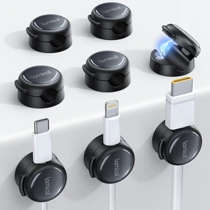 8 Pack Magnetic Cord Organizer, Crystal-Clear Cable Clips | N52 Magnet, Phone Charging Cord Holder, Adhesive Wire Holder for Home Office Nightstand, Christmas Organizer Accessories 8 Pack Magnetic Cord Organizer, Crystal-Clear Cable Clips | N52 Magnet, Phone Charging Cord Holder, Adhesive Wire Holder for Home Office Nightstand, Christmas Organizer Accessories