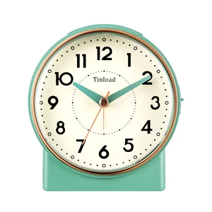 4.3" Retro Analog Alarm Clock, Vintage Decor, No Ticking Silent, Easy to Set, Gradual Rise Alarm, On/Off Switch on Side, Gentle Wake, Snooze, Lighted on Demand, Battery Operated, Retro Green 4.3" Retro Analog Alarm Clock, Vintage Decor, No Ticking Silent, Easy to Set, Gradual Rise Alarm, On/Off Switch on Side, Gentle Wake, Snooze, Lighted on Demand, Battery Operated, Retro Green
