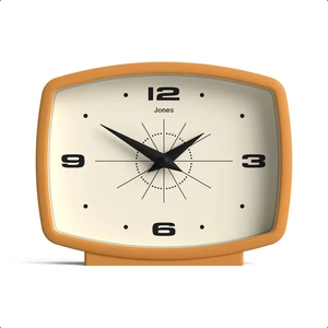 ® Film Desk Clock | Retro Rectangular Design | Mustard Yellow | Retro design, blending mid-century style with a punchy modern finish for shelf, table, mantel or bedside ® Film Desk Clock | Retro Rectangular Design | Mustard Yellow | Retro design, blending mid-century style with a punchy modern finish for shelf, table, mantel or bedside