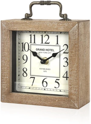 Retro Desk Clock, Vintage Wooden Table Clock, Wood Color | Mantel Clock, Living Room Bedroom Shelf Decoration, Farmhouse Decor Retro Desk Clock, Vintage Wooden Table Clock, Wood Color | Mantel Clock, Living Room Bedroom Shelf Decoration, Farmhouse Decor