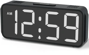 Battery Operated Digital Alarm Clock, Small Cordless, Auto Dimming | 5 Brightness Bedroom Beside Clock Large 1.65" Display, Compact, 5 Volume, Easy to Use for Teens Seniors, Portable for Travel Battery Operated Digital Alarm Clock, Small Cordless, Auto Dimming | 5 Brightness Bedroom Beside Clock Large 1.65" Display, Compact, 5 Volume, Easy to Use for Teens Seniors, Portable for Travel