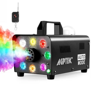 500W RGB LED Smoke Machine, Low Fluid Auto Shutoff | Upgraded Auto Mode, Wireless Remote, 2000CFM, RGB LED Lights, for Halloween Christmas Wedding Party DJ Stage, Portable 500W RGB LED Smoke Machine, Low Fluid Auto Shutoff | Upgraded Auto Mode, Wireless Remote, 2000CFM, RGB LED Lights, for Halloween Christmas Wedding Party DJ Stage, Portable