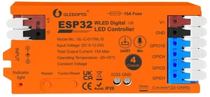 ESP32 WLED LED Strip Light Controller 4 Channel Output 15A Fuse Link Level Shifter UART Download DIY Dynamic Lighting Mode APP Voice Control for Digital WS2811 WS2812 WS2815 SK6812 RGB IC String ESP32 WLED LED Strip Light Controller 4 Channel Output 15A Fuse Link Level Shifter UART Download DIY Dynamic Lighting Mode APP Voice Control for Digital WS2811 WS2812 WS2815 SK6812 RGB IC String