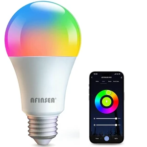Smart Light Bulbs,WiFi & Bluetooth LED Light Bulb That Compatible with Alexa & Google Home, Color Changing Light Bulb, 10W A19 E26 2.4Ghz WiFi Light Bulbs 60 watt Equivalent, 800lm Dimmable Smart Light Bulbs,WiFi & Bluetooth LED Light Bulb That Compatible with Alexa & Google Home, Color Changing Light Bulb, 10W A19 E26 2.4Ghz WiFi Light Bulbs 60 watt Equivalent, 800lm Dimmable