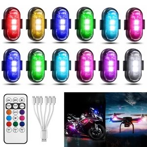 12PCS Wireless Strobe Lights, Rechargeable RGB LED Lights w/Remote Control | Create Dynamic Lighting Effects for Personalized Style, Easy Setup for Cars, Motorcycles, Trucks, Camping & Outdoor Events 12PCS Wireless Strobe Lights, Rechargeable RGB LED Lights w/Remote Control | Create Dynamic Lighting Effects for Personalized Style, Easy Setup for Cars, Motorcycles, Trucks, Camping & Outdoor Events