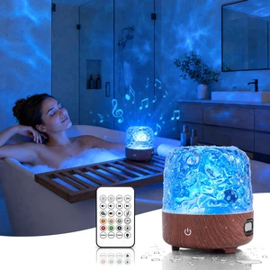 Waterproof Shower Light with Bluetooth Speaker, 16 Colors Shower Lamp with Remote & Touch Control, Rechargeable Ocean Wave Projector Light No Wiring, Mood Lighting for Inside Shower, Bathroom, Bathtub Waterproof Shower Light with Bluetooth Speaker, 16 Colors Shower Lamp with Remote & Touch Control, Rechargeable Ocean Wave Projector Light No Wiring, Mood Lighting for Inside Shower, Bathroom, Bathtub