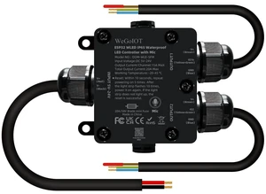 Waterproof ESP32 WLED Controller with Mic , Project for Pool Boat Landscape Outdoor Lights IP65 Dynamic RGB IC DIY Lighting WiFi APP Control for WS2812B DC5-24V RGBW LED Controller (2 Channel) Waterproof ESP32 WLED Controller with Mic , Project for Pool Boat Landscape Outdoor Lights IP65 Dynamic RGB IC DIY Lighting WiFi APP Control for WS2812B DC5-24V RGBW LED Controller (2 Channel)