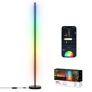 NF04 RGB IC W Smart Floor Lamp, 1000lm LED Corner Light | Compatible with Google Assistant Alexa, APP/AI Design/Music Sync/16M Colors, Living Room Bedroom Home Decor Ambient Lighting NF04 RGB IC W Smart Floor Lamp, 1000lm LED Corner Light | Compatible with Google Assistant Alexa, APP/AI Design/Music Sync/16M Colors, Living Room Bedroom Home Decor Ambient Lighting