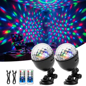 2 Pack Cupcake RGB Disco Ball Lights for Party & Ambient Night Light | Rechargeable, Sound Activated, Remote Control Timer, Suction Cup Base, Soft Ambient Lighting for Bedroom Decor, Holiday Gift 2 Pack Cupcake RGB Disco Ball Lights for Party & Ambient Night Light | Rechargeable, Sound Activated, Remote Control Timer, Suction Cup Base, Soft Ambient Lighting for Bedroom Decor, Holiday Gift