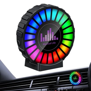 RGB Sound Control Fragrance Light LED Music Rhythm Ambient Lights Clip-on Air Vent Freshener Pickup Lamp Universal Interior Accessories for Car Home Party RGB Sound Control Fragrance Light LED Music Rhythm Ambient Lights Clip-on Air Vent Freshener Pickup Lamp Universal Interior Accessories for Car Home Party