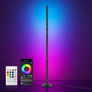 Corner Floor Lamp,Smart Ambient Light for Gaming Room | Remote & App Control,16 Million Colors & 100+ Scene Modes, Music Sync ,RGB Color Changing Floor Lamp for Living Room Corner Floor Lamp,Smart Ambient Light for Gaming Room | Remote & App Control,16 Million Colors & 100+ Scene Modes, Music Sync ,RGB Color Changing Floor Lamp for Living Room