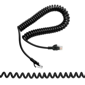 Cat5e Ethernet Coiled Cable - Retractable RJ45 Network LAN Cable for Laptops, Desktop, Routers, Set-top Boxes - Stretchable to 1.5M Cat5e Ethernet Coiled Cable - Retractable RJ45 Network LAN Cable for Laptops, Desktop, Routers, Set-top Boxes - Stretchable to 1.5M