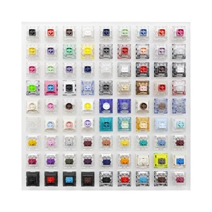 Kailh 81 Switch switches Tester with Acrylic Base Blank keycaps for Mechanical Keyboard Box Cream Arctic Fox Silver Jellyfish (Kailh 81 Switch Tester x1) Kailh 81 Switch switches Tester with Acrylic Base Blank keycaps for Mechanical Keyboard Box Cream Arctic Fox Silver Jellyfish (Kailh 81 Switch Tester x1)