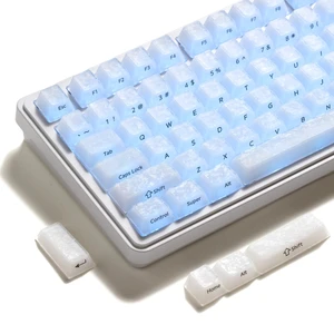 XVX Frost Jelly Keycaps, Forged Carbon-Look Translucent Keyboard Keycaps | Cherry Profile 126 Keys Keycap Sets for Mechanical Keyboard with MX Switches XVX Frost Jelly Keycaps, Forged Carbon-Look Translucent Keyboard Keycaps | Cherry Profile 126 Keys Keycap Sets for Mechanical Keyboard with MX Switches
