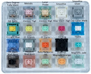 Keyboard Switches Tester(high Profile Mix he switches,20) | contains multiple switches like Magnetic Jade Baby Kangaroo Smoothie Melodic etc,compatible for Mechanical Keyboard Keyboard Switches Tester(high Profile Mix he switches,20) | contains multiple switches like Magnetic Jade Baby Kangaroo Smoothie Melodic etc,compatible for Mechanical Keyboard
