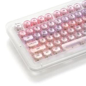 x XVX Sunset Purple Gradient Transparent Keycaps, MOA Profile 125 Keys PC Shine-Through Keycaps for MX Mechanical Keyboards x XVX Sunset Purple Gradient Transparent Keycaps, MOA Profile 125 Keys PC Shine-Through Keycaps for MX Mechanical Keyboards