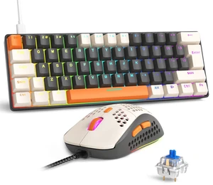 RK-T60 Wired 60% TKL Mechanical Gaming Keyboard Led Rainbow Backlight Ultra-Compact NKRO Linear Red Switch ABS Keycap RGB Honeycomb Mice Coiled Aviator Cable for Windows Laptop PS4/PC/WIN Gamer RK-T60 Wired 60% TKL Mechanical Gaming Keyboard Led Rainbow Backlight Ultra-Compact NKRO Linear Red Switch ABS Keycap RGB Honeycomb Mice Coiled Aviator Cable for Windows Laptop PS4/PC/WIN Gamer