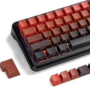 Shine Through keycaps Set,Double Shot PBT keycaps Gradient | Side Print keyboard keycaps,OEM Profile custom Key caps for Mechanical Keyboards 60% 65% 75% 100% TKL Layout,Red/Black Shine Through keycaps Set,Double Shot PBT keycaps Gradient | Side Print keyboard keycaps,OEM Profile custom Key caps for Mechanical Keyboards 60% 65% 75% 100% TKL Layout,Red/Black