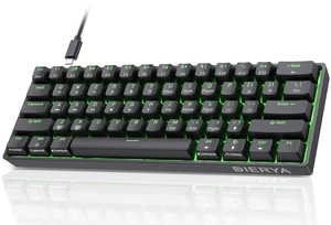 60% Mechanical Keyboard, DK61se Wired Gaming Keyboard with Brown Switches, LED Backlit Ultra-Compact 61 Keys Mini Office Keyboard for Windows Laptop PC Gamer TypistBlack 60% Mechanical Keyboard, DK61se Wired Gaming Keyboard with Brown Switches, LED Backlit Ultra-Compact 61 Keys Mini Office Keyboard for Windows Laptop PC Gamer TypistBlack