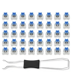 40Pack Clickers for 3D Prints,Blue Mechanical Keyboard Switches Set | With 40 Blue 3-Pin Clicky Switches+1Wire Keycap Remover for Repair,DIY Builds,Typing And Gaming,for Beginners Keyboard Users. 40Pack Clickers for 3D Prints,Blue Mechanical Keyboard Switches Set | With 40 Blue 3-Pin Clicky Switches+1Wire Keycap Remover for Repair,DIY Builds,Typing And Gaming,for Beginners Keyboard Users.