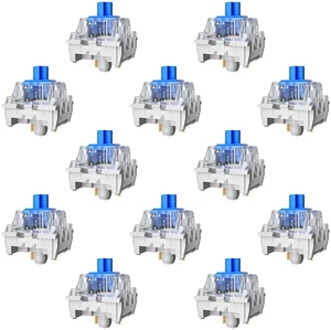 Keyboard Clickers for 3D Prints,36 Pcs Blue Clicky Switches Kit | Responsive/MX Style/Crisp Click Sound/Pre-Lubred/Hot-swap/3 Pin Switches for Mechanical Gaming Keyboard & 3D Printed Fidgets Keyboard Clickers for 3D Prints,36 Pcs Blue Clicky Switches Kit | Responsive/MX Style/Crisp Click Sound/Pre-Lubred/Hot-swap/3 Pin Switches for Mechanical Gaming Keyboard & 3D Printed Fidgets