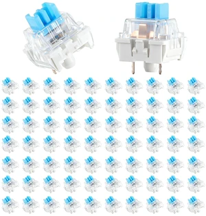 Mechanical Keyboard Switches, 72 Pcs 3 PIN Blue Keyboard Clicker | Replacement Dustproof Waterproof Keyboards Clicky Switches for Most Gaming Keyboards Mechanical Keyboard Switches, 72 Pcs 3 PIN Blue Keyboard Clicker | Replacement Dustproof Waterproof Keyboards Clicky Switches for Most Gaming Keyboards