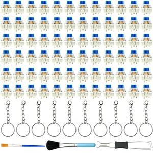 72PCS Clickers for 3D Prints Blue Mechanical Switches 3-Pin Clicky Keyboard | Fidget Insert Replacement Dustproof Tactile Key Switch MX Compatible Gaming DIY Keychain Accessories Set 72PCS Clickers for 3D Prints Blue Mechanical Switches 3-Pin Clicky Keyboard | Fidget Insert Replacement Dustproof Tactile Key Switch MX Compatible Gaming DIY Keychain Accessories Set
