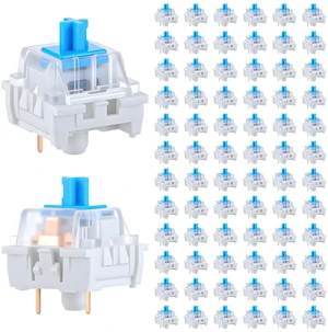 72 PCS Mechanical Keyboard Switch 3 Pin Keyboard Clicker Blue Switch Replacement for LED Mechanical Gaming Keyboards 72 PCS Mechanical Keyboard Switch 3 Pin Keyboard Clicker Blue Switch Replacement for LED Mechanical Gaming Keyboards