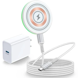 Charger Pad 25W iPhone Magnetic Fast Charging for iPhone 18Pro Max | 17 Pro Max Air 17e 16 Pro 16 Plus 15 14 13 12,Galaxy S26 Ultra S25FE,Android, with 30W USB-C Adapter, Compatible with MagSafe Charger Pad 25W iPhone Magnetic Fast Charging for iPhone 18Pro Max | 17 Pro Max Air 17e 16 Pro 16 Plus 15 14 13 12,Galaxy S26 Ultra S25FE,Android, with 30W USB-C Adapter, Compatible with MagSafe
