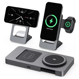 3 in 1 Wireless Charging Station for iPhone 17 16 15 14 13 12, Apple Watch 10 9 8 7 6 5 4 3 2 SE Ultra, AirPods 4 3 2 Pro, 15W Fast Charger Stand (Gray) 3 in 1 Wireless Charging Station for iPhone 17 16 15 14 13 12, Apple Watch 10 9 8 7 6 5 4 3 2 SE Ultra, AirPods 4 3 2 Pro, 15W Fast Charger Stand (Gray)