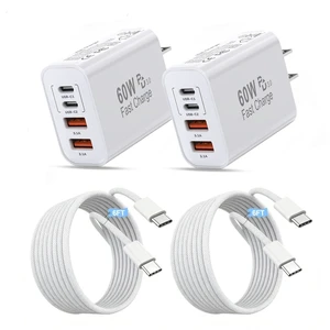 iPhone Charger Fast Charging,Apple 60W USB C Charger 4Port USB A/C Apple Charger Block Multiport Adapter 6FT USB C to C Cable Cord for iPhone Duo/18 ProMax/18Pro/Air/17ProMax/17/16ProMax/16E/16/15Plus iPhone Charger Fast Charging,Apple 60W USB C Charger 4Port USB A/C Apple Charger Block Multiport Adapter 6FT USB C to C Cable Cord for iPhone Duo/18 ProMax/18Pro/Air/17ProMax/17/16ProMax/16E/16/15Plus