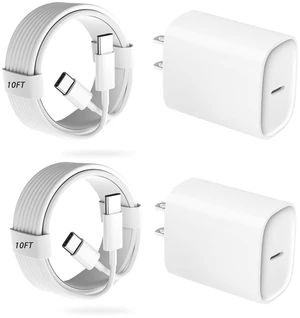 20W iPhone Duo USB C Charger | with 10 ft Long Type C Chargers Fast Charging Cable Cord for iPhone 18 Pro Max/18 Pro/Duo/17 Pro Max/17 Pro/Air/16/15 Pro Max 20W iPhone Duo USB C Charger | with 10 ft Long Type C Chargers Fast Charging Cable Cord for iPhone 18 Pro Max/18 Pro/Duo/17 Pro Max/17 Pro/Air/16/15 Pro Max