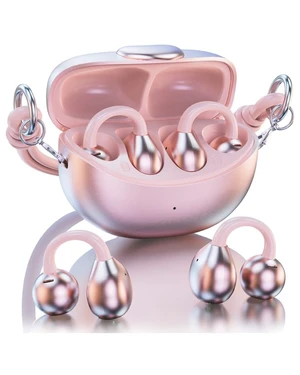 Clip-On Open Ear Earbuds for Women,Bluetooth 6.0 Wireless Earbuds with Hi-Fi Stereo Sound, Lightweight Headphones for Small Ears,Comfortable All-Day Wear,40H Playtime,USB-C,Sports Daily Use Rose gold Clip-On Open Ear Earbuds for Women,Bluetooth 6.0 Wireless Earbuds with Hi-Fi Stereo Sound, Lightweight Headphones for Small Ears,Comfortable All-Day Wear,40H Playtime,USB-C,Sports Daily Use Rose gold