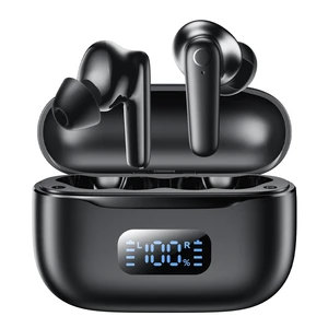 LED Display Wireless Earbuds Bluetooth 5.4 in Ear Headphones | 48H Playtime,Deep Bass Sound,10mm Clear Calls,Lightweight Headsets Secure Fit for Work, Commute, Gaming, Running Black LED Display Wireless Earbuds Bluetooth 5.4 in Ear Headphones | 48H Playtime,Deep Bass Sound,10mm Clear Calls,Lightweight Headsets Secure Fit for Work, Commute, Gaming, Running Black