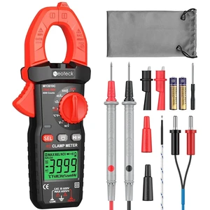 Clamp Meter 4000 Counts Amp Meter for AC Current AC/DC Voltage 600A | TRMS Auto Range Digital Multimeter with Capacitance Continuity Resistance NCV Diode Test for Car Electric Cabinet Clamp Meter 4000 Counts Amp Meter for AC Current AC/DC Voltage 600A | TRMS Auto Range Digital Multimeter with Capacitance Continuity Resistance NCV Diode Test for Car Electric Cabinet