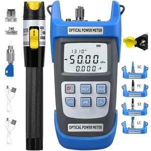 2-Piece Rechargeable high-Precision Optical Power Meter A-C510A (-50~+26dBm) Fiber Tester & Fiber Optic Test Pen 15,Suitable for SC/FC/ST/LC Interface 2-Piece Rechargeable high-Precision Optical Power Meter A-C510A (-50~+26dBm) Fiber Tester & Fiber Optic Test Pen 15,Suitable for SC/FC/ST/LC Interface