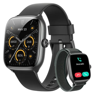 Smart Watch for Women Men, Bluetooth Call, 40mm AMOLED Fitness Watch | for iPhone/Android/Samsung, Notification Alerts, Heart Rate/Stress/Sleep Monitor, 101+ Sports Modes, 3ATM Waterproof, 2 Bands Smart Watch for Women Men, Bluetooth Call, 40mm AMOLED Fitness Watch | for iPhone/Android/Samsung, Notification Alerts, Heart Rate/Stress/Sleep Monitor, 101+ Sports Modes, 3ATM Waterproof, 2 Bands