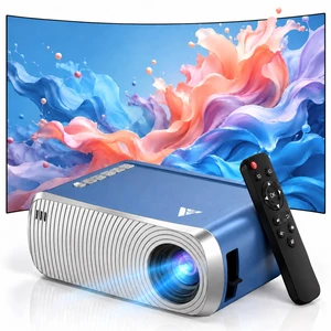 Mini Projector with WiFi and Bluetooth, Portable Movie Projector for iPhone, 1080P Support, Built-in Speaker, Small Proyector for Home Theater, Compatible with TV Stick/ iOS/Android/PC/HDMI Mini Projector with WiFi and Bluetooth, Portable Movie Projector for iPhone, 1080P Support, Built-in Speaker, Small Proyector for Home Theater, Compatible with TV Stick/ iOS/Android/PC/HDMI