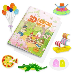 3D Pen Printing Drawing Book, 40 Patterns Painting Graffiti Template | Reusable 3D Art Thick Paper Stencils with A PVC Transparent Board, for Starter and Artist DIY Tools, Christmas Birthday Gifts 3D Pen Printing Drawing Book, 40 Patterns Painting Graffiti Template | Reusable 3D Art Thick Paper Stencils with A PVC Transparent Board, for Starter and Artist DIY Tools, Christmas Birthday Gifts
