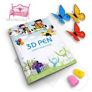 3D Printing Drawing Book, 40 Patterns Thick Paper Template | Reusable Colorful Painting Graffiti Stencils, with a Clear Plate, for 3D Pen DIY Projects, Birthday Gifts, Creative Art 3D Printing Drawing Book, 40 Patterns Thick Paper Template | Reusable Colorful Painting Graffiti Stencils, with a Clear Plate, for 3D Pen DIY Projects, Birthday Gifts, Creative Art