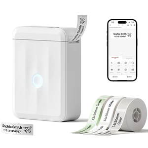 D110 Mini Label Maker for Kids School Items, White | Creative App & Multiple Templates, Inkless Printing, Easy to Use, Ideal for Classroom, Home and Office D110 Mini Label Maker for Kids School Items, White | Creative App & Multiple Templates, Inkless Printing, Easy to Use, Ideal for Classroom, Home and Office