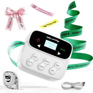F12 Ribbon Label Printer, Magnetic Label Maker Machine with Tape | Handheld Rechargeable, Backlit-LCD Screen Labeler, One-Click Print Date, 2 Printing Methods for DIY Craft Christmas Gift Wrap F12 Ribbon Label Printer, Magnetic Label Maker Machine with Tape | Handheld Rechargeable, Backlit-LCD Screen Labeler, One-Click Print Date, 2 Printing Methods for DIY Craft Christmas Gift Wrap