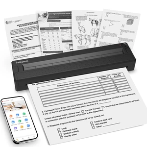Portable Thermal Printer Wireless Bluetooth Inkless for Travel | 8.5"x11" US Letter mobile document printer, compatible iOS, Android & PC, compact mini design for home office daily printing Portable Thermal Printer Wireless Bluetooth Inkless for Travel | 8.5"x11" US Letter mobile document printer, compatible iOS, Android & PC, compact mini design for home office daily printing