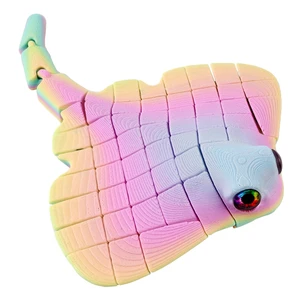 Manta Ray Fidget Toy, 3D Printed Toy Articulated Sea Animal Desk Toys | Mantaray Multicolor PLA Flexible Fish Sensory Toy for Teens & Adults, Desk Toys for Stress Relief, Easter Basket Stuffers Manta Ray Fidget Toy, 3D Printed Toy Articulated Sea Animal Desk Toys | Mantaray Multicolor PLA Flexible Fish Sensory Toy for Teens & Adults, Desk Toys for Stress Relief, Easter Basket Stuffers