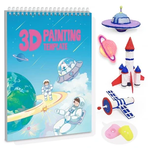 3D Space Printing Drawing Book, 40 Patterns Reusable Paper Template | Spiral Bound Graffiti Stencils with PVC Board, for Beginners and Artists, DIY Gift for Christmas & Birthday, School Projects 3D Space Printing Drawing Book, 40 Patterns Reusable Paper Template | Spiral Bound Graffiti Stencils with PVC Board, for Beginners and Artists, DIY Gift for Christmas & Birthday, School Projects