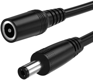 2.5mm x 5.5mm Short DC Power Extension Cable,12v Extension Cord Security Camera Cable Male to Female Extender Wire for CCTV/IP Indoor Camera DVR, Standalone LED Strip - DC Supply Adapter,1FT 2.5mm x 5.5mm Short DC Power Extension Cable,12v Extension Cord Security Camera Cable Male to Female Extender Wire for CCTV/IP Indoor Camera DVR, Standalone LED Strip - DC Supply Adapter,1FT
